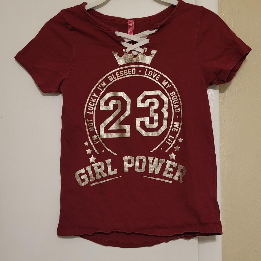 Girl Power Red Girls Shirt